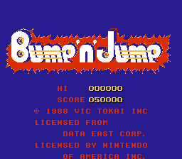 Bump 'n' Jump title screenshot